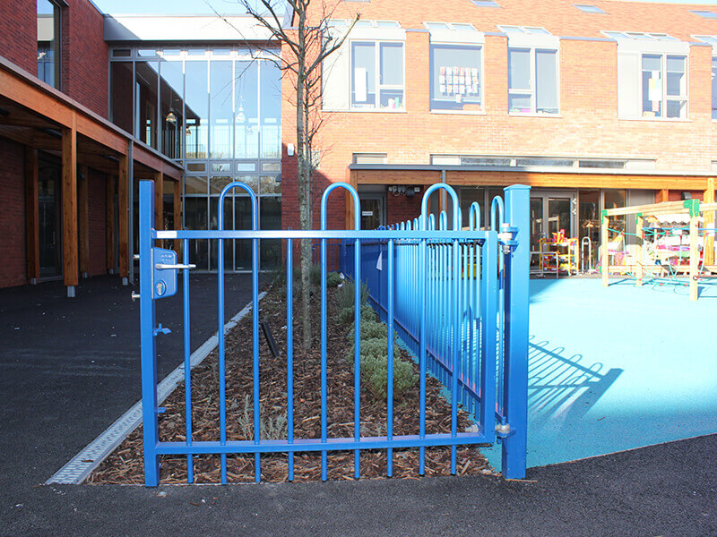 Timber school fencing