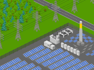 Battery storage security fencing