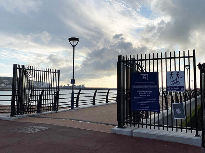 Pier security gates