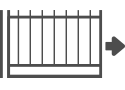 Sliding gate icon