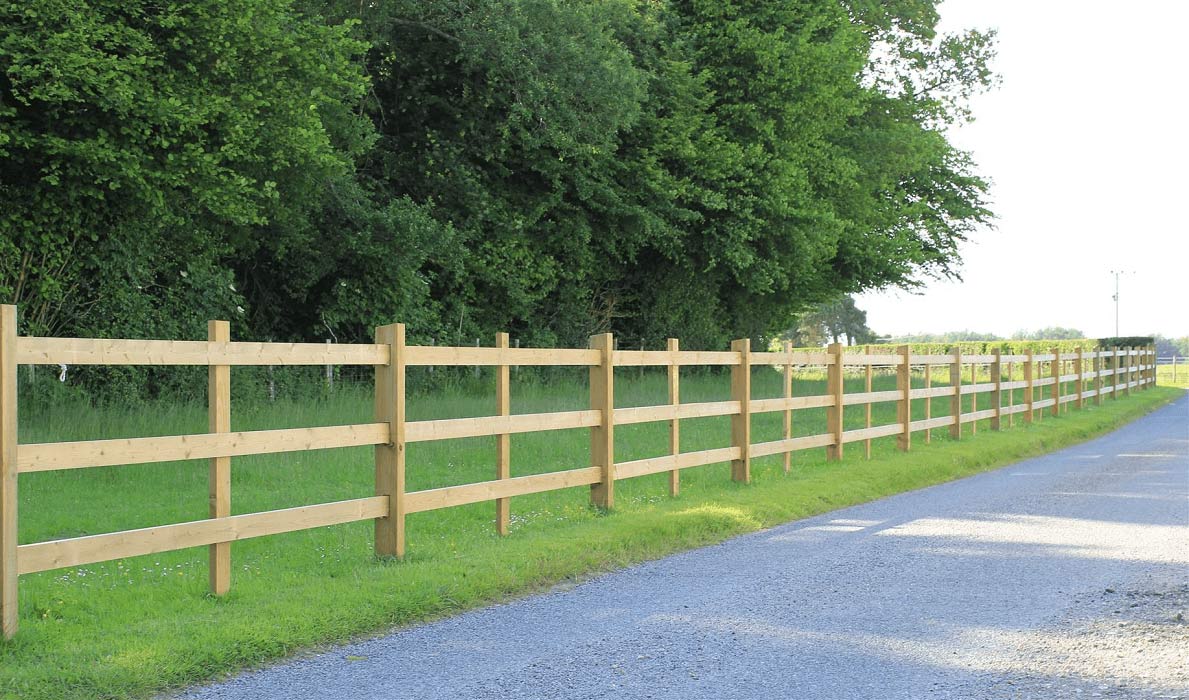 Post and Rail Fencing | Timber Commercial Fencing | Jacksons Security ...